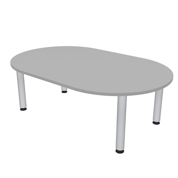45.25 in W, 71.5 in L, 29 in H, Engineered Wood Top, Grey
